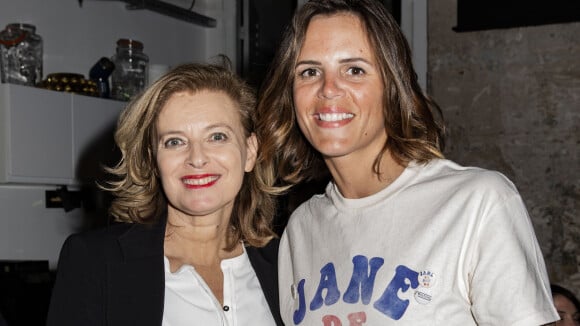 Laure Manaudou et Valérie Trierweiler complices pour un défi sportif