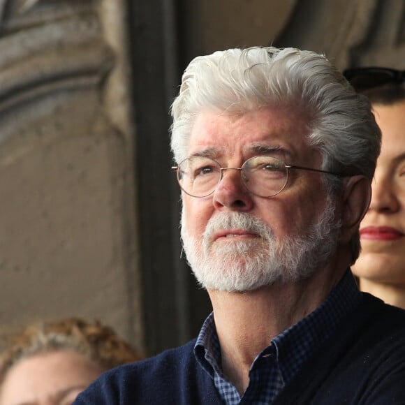 George Lucas - Mark Hamill reçoit son étoile sur le célèbre Walf of Fame d'Hollywood Boulevard à Los Angeles, le 8 mars 2018.