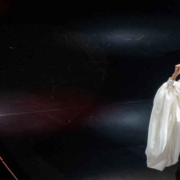 Céline Dion en concert à Miami le 17 janvier 2020 lors de son Courage World Tour, quelques heures seulement après la mort de sa mère Thérèse.