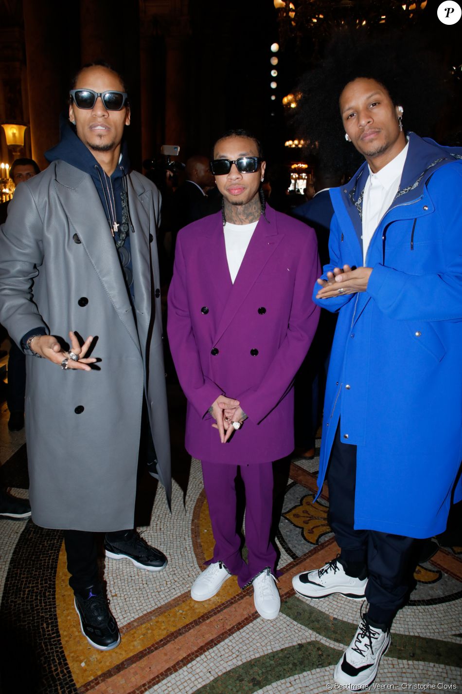 Les Twins Avec Tyga Au Defile De Mode Homme Automne Hiver 2020 2021 Berluti Lors De La Fashion Week A Paris Le 17 Janvier 2020 C Veeren Christophe Clovis Purepeople