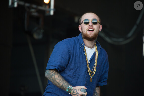 Mac Miller en concert lors du Festival Rock in Rio à Lisbonne le 1er juin 2014.