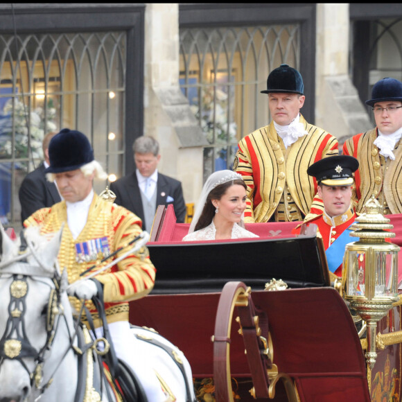 Mariage du prince William et Kate Middleton à l'abbaye de Westminster, à Londres, le 29 avril 2011. 