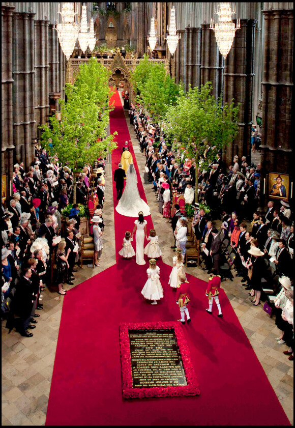Mariage du prince William et Kate Middleton à l'abbaye de Westminster, à Londres, le 29 avril 2011.