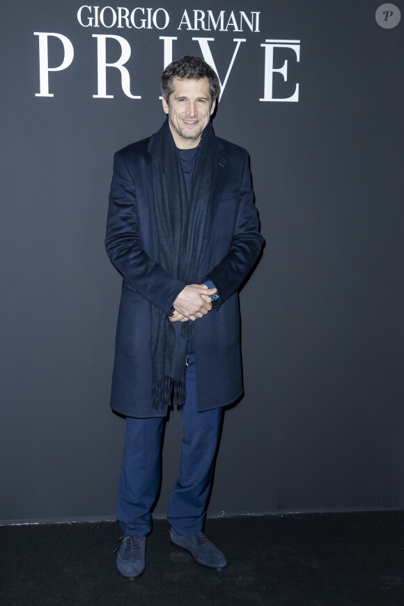 Guillaume Canet assiste au défilé de mode Haute-Couture printemps-été 2020 Armani Privé à Paris le 21 janvier 2020. © Olivier Borde / Bestimage