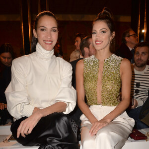 Linda Hardy et Iris Mittenaere assistent au défilé Stéphane Rolland, collection Haute Couture printemps-été 2020 au Palais de Chaillot. Paris, le 21 janvier 2020. © Veeren Ramsamy-Christophe Clovis/Bestimage