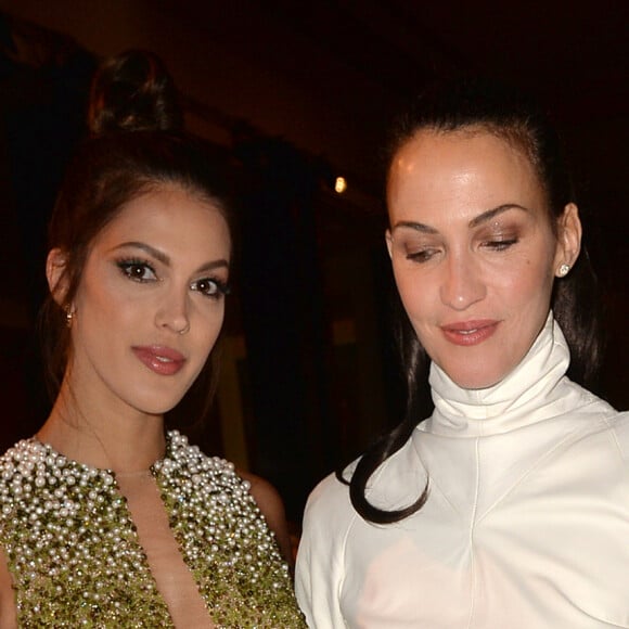 Linda Hardy et Iris Mittenaere assistent au défilé Stéphane Rolland, collection Haute Couture printemps-été 2020 au Palais de Chaillot. Paris, le 21 janvier 2020. © Veeren Ramsamy-Christophe Clovis/Bestimage