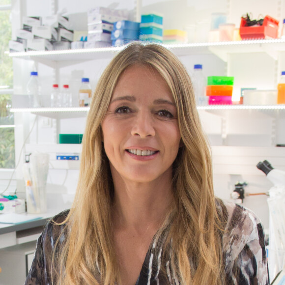Hélène Rolles (TMC) lors du tournage coulisses des spots TV du Pasteurdon à l'Institut Pasteur à Paris, le 17 juin 2016. © Joséphine Royer/Bestimage