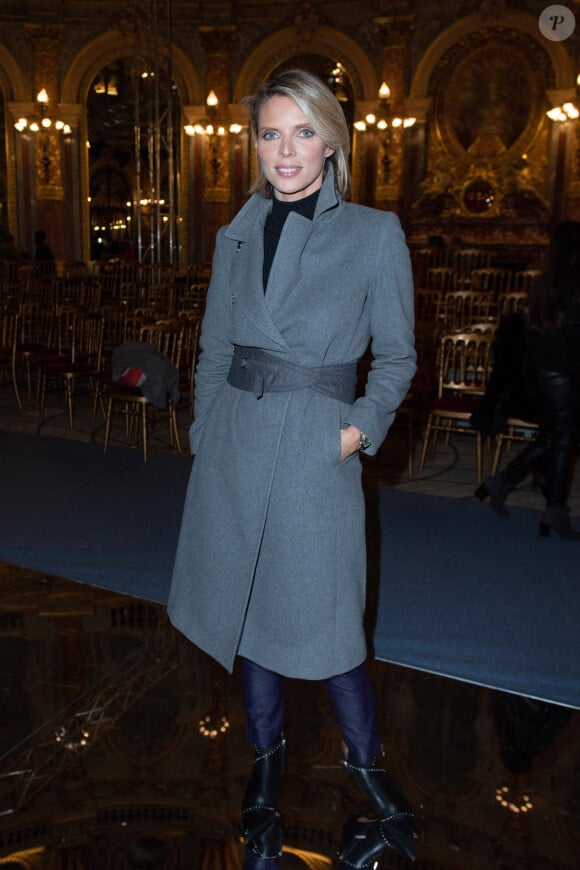 Sylvie Tellier au défilé de mode Haute Couture Printemps-Eté 2020 "Ziad Nakad" à l'hôtel Intercontinental Paris Le Grand à Paris, le 22 janvier 2020.