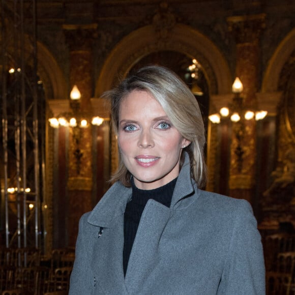 Sylvie Tellier au défilé de mode Haute Couture Printemps-Eté 2020 "Ziad Nakad" à l'hôtel Intercontinental Paris Le Grand à Paris, le 22 janvier 2020.