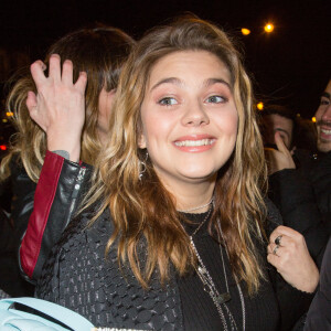 Louane Emera, enceinte, arrive au dernier défilé Haute couture de Jean-Paul Gaultier au théâtre du Châtelet le 22 janvier 2020. Photo by Nasser Berzane/ABACAPRESS.COM