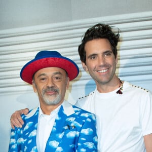 Christian Louboutin et Mika au défilé de mode Haute-Couture printemps-été 2020 "Jean-Paul Gaultier" au théâtre du Châtelet à Paris le 22 janvier 2020.