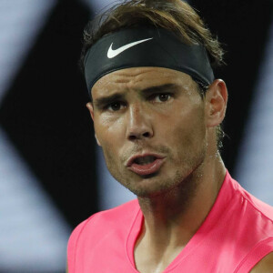 Rafael Nadal lors de son match contre Federico Delbonis à l'Open d'Australie le 23 janvier 2020.