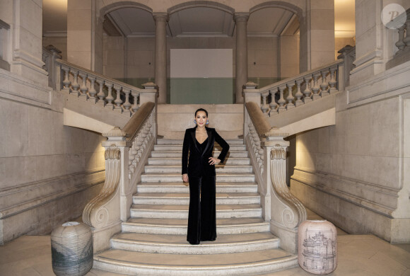 Cindy Chao assiste à la soirée en l'honneur de son don d'une broche de sa collection "Annual Butterfly" à la Galerie de Bijoux du Musée des Arts Décoratifs. Paris, le 20 janvier 2020. © Julio Piatti
