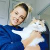 Solenne de "Mariés au premier regard 2020" avec son chat, le 27 décembre 2019, sur Instagram