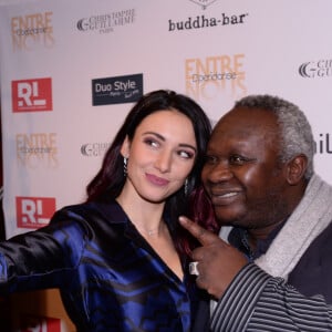 Delphine Wespiser (Miss France 2012) en robe Christophe Guillarmé et Magloire lors du cocktail de lancement de la tournée "Entre Nous" by D'pendanse, au Buddha-Bar à Paris, France, le 28 janvier 2020. © Rachid Bellak/Bestimage