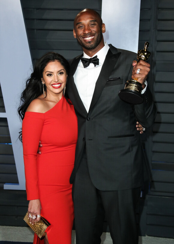 Vanessa Laine Bryant et son mari Kobe Bryant à la soirée Vanity Fair Oscar au Wallis Annenberg Center à Beverly Hills, le 4 mars 2018