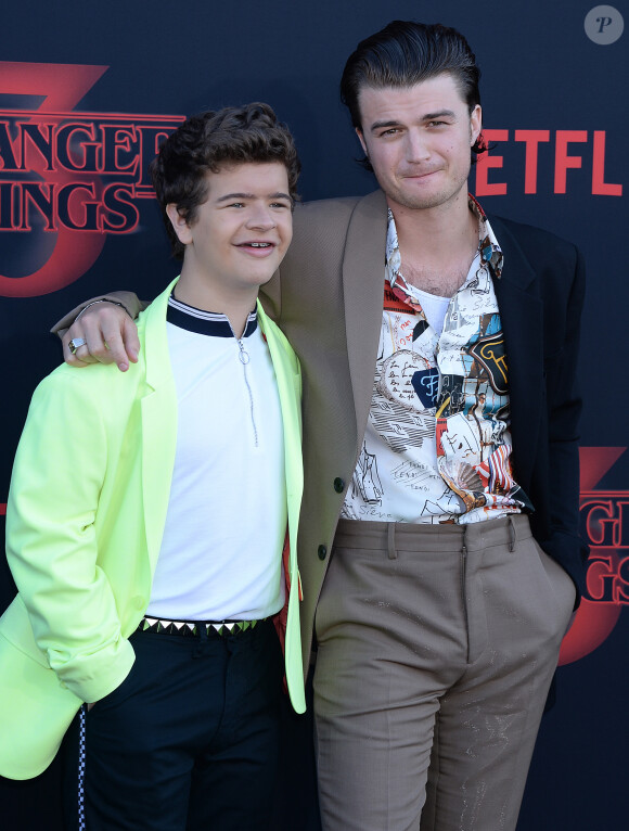 Joe Kerry, Gaten Matarazzo à la première de la série Netflix "Stranger Things - Saison 3" à Los Angeles, le 28 juin 2019.