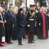 Le prince Harry, duc de Sussex, et Meghan Markle, duchesse de Sussex, assistent au 'Remembrance Day', une cérémonie d'hommage à tous ceux qui sont battus pour la Grande-Bretagne, à Westminster Abbey, le 7 novembre 2019.