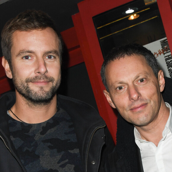 Exclusif - François Roelants et son mari Marc-Olivier Fogiel - People au concert de Dave à Bobino à Paris le 18 novembre 2019. © Coadic Guirec/Bestimage