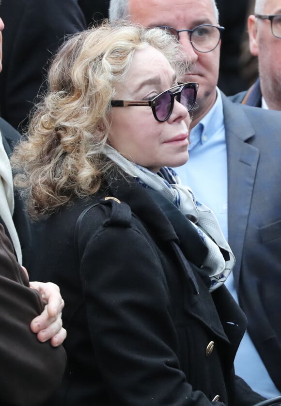 Grace de Capitani - Arrivées aux obsèques de Michou en l'église Saint-Jean de Montmartre à Paris. Le 31 janvier 2020