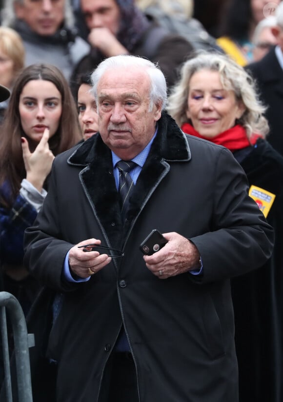Marcel Campion - Arrivées aux obsèques de Michou en l'église Saint-Jean de Montmartre à Paris. Le 31 janvier 2020