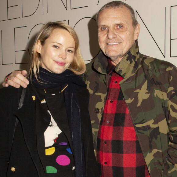 Exclusif - Jean-Charles de Castelbajac et sa femme Pauline de Drouas (enceinte) au vernissage de l'exposition "Azzedine Alaïa Collectionneur" à Paris le 19 janvier 2020. © Jack Tribeca/Bestimage