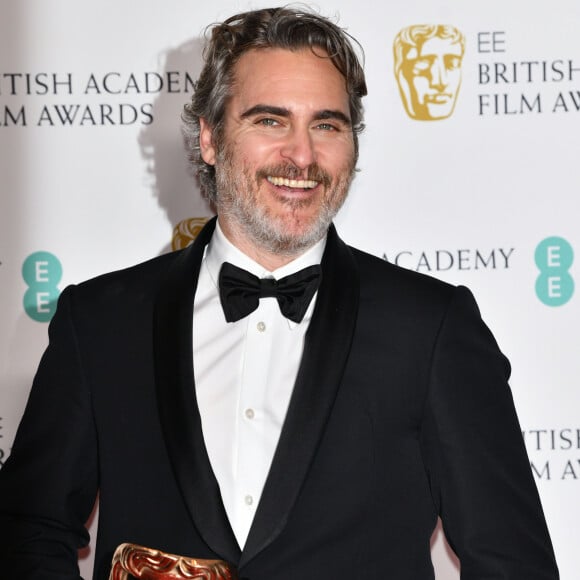Joaquin Phoenix (BAFTA du meilleur acteur) - Pressroom (Press Room) - 73e cérémonie des British Academy Film Awards (BAFTA) au Royal Albert Hall à Londres, le 2 février 2020.