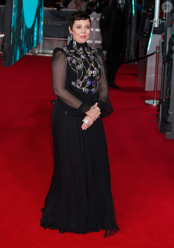 Olivia Colman - 73e cérémonie des British Academy Film Awards (BAFTA) au Royal Albert Hall à Londres, le 2 février 2020.