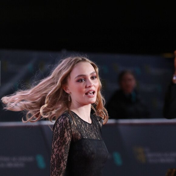 Lily-Rose Depp - 73e cérémonie des British Academy Film Awards (BAFTA) au Royal Albert Hall à Londres, le 2 février 2020.