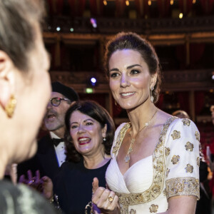 Catherine Kate Middleton, la duchesse de Cambridge lors de la 73e cérémonie des British Academy Film Awards (BAFTA) au Royal Albert Hall à Londres, le 2 février 2020.