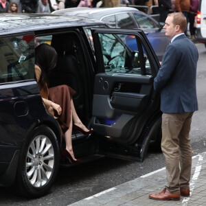 Le prince Harry, duc de Sussex, et Meghan Markle, duchesse de Sussex, en visite à la Canada House à Londres le 7 janvier 2020.