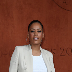 Amel Bent - Célébrités dans le village des internationaux de France de tennis de Roland Garros à Paris, France, le 6 juin 2019. © Jacovides-Moreau/Bestimage