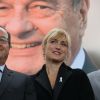 François Hollande et sa compagne Julie Gayet se sont rendus au musée du président Jacques Chirac de Sarran en Corrèze le 5 octobre 2019. © Patrick Bernard/Bestimage