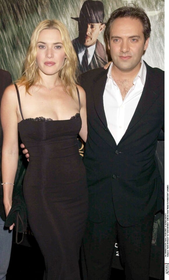 Kate Winslet et Sam Mendes le 19 septembre 2002 à Londres.