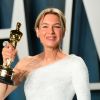 Renée Zellweger à la "Vanity Fair Oscar Party", au "Wallis Annenberg Center for the Performing Arts" de Beverly Hills. Los Angeles. Le 9 février 2020. @Ian West/PA Wire