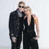 Trace Cyrus et sa soeur Miley Cyrus assistent au défilé Tom Ford, collection automne-hiver 2020-2021, aux Milk Studios. Hollywood, Los Angeles, le 7 février 2020.