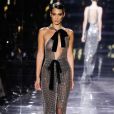 Bella Hadid participe au défilé Tom Ford, collection automne-hiver 2020-2021, aux Milk Studios. Hollywood, Los Angeles, le 7 février 2020.