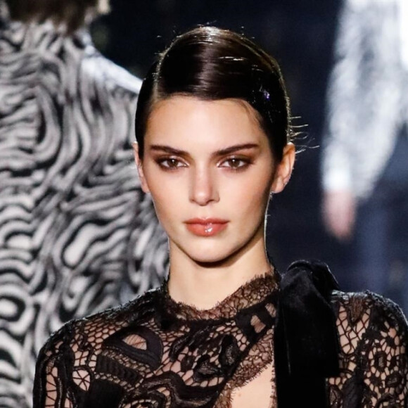 Kendall Jenner participe au défilé Tom Ford, collection automne-hiver 2020-2021, aux Milk Studios. Hollywood, Los Angeles, le 7 février 2020.