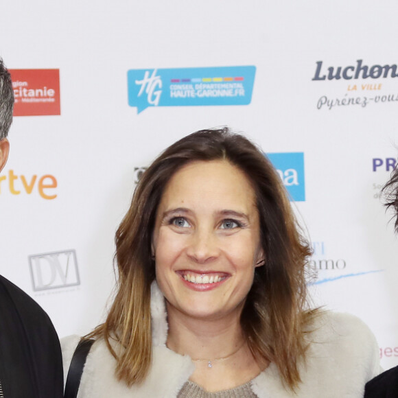 Ary Abittan, Julie de Bona et Annie Grégorio lors de la projection du film "Apprendre à t'aimer" lors de la 22ème édition du festival des créations Télévisuelles de Luchon, France, le 6 février 2020. © Patrick Bernard/Bestimage