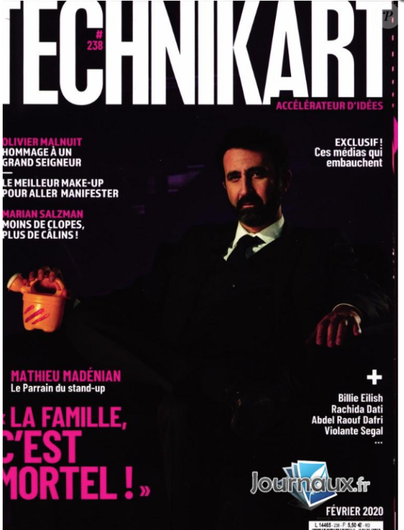 Couverture du magazine "Technikart" de février 2020.