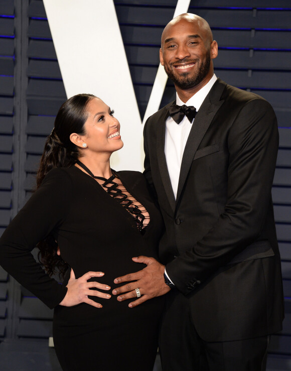 Kobe Bryant et sa femme Vanessa Bryant (enceinte) - Soirée Vanity Fair Oscar Party à Los Angeles. Le 24 février 2019