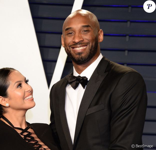Kobe Bryant et sa femme Vanessa Bryant (enceinte) - Soirée Vanity Fair Oscar Party à Los Angeles. Le 24 février 2019