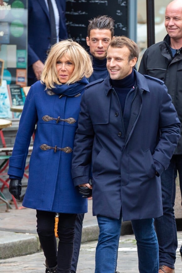 Comme chaque année, le président Emmanuel Macron et sa femme Brigitte passent le week-end de la Toussaint à Honfleur dans le Calvados. Honfleur, le 2 novembre 2019.