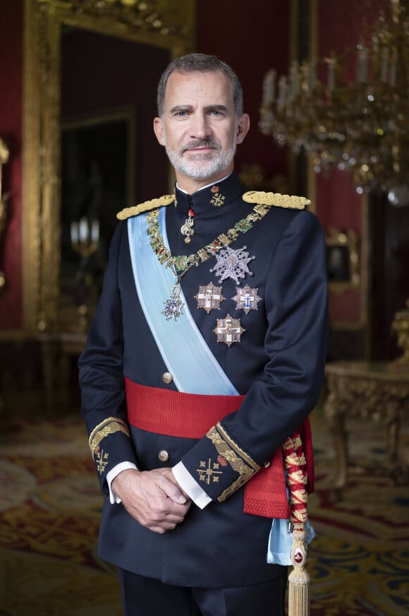 Le roi Felipe VI d'Espagne - Photos officielles des membres de la famille royale d'Espagne à Madrid le 11 février 2020.
