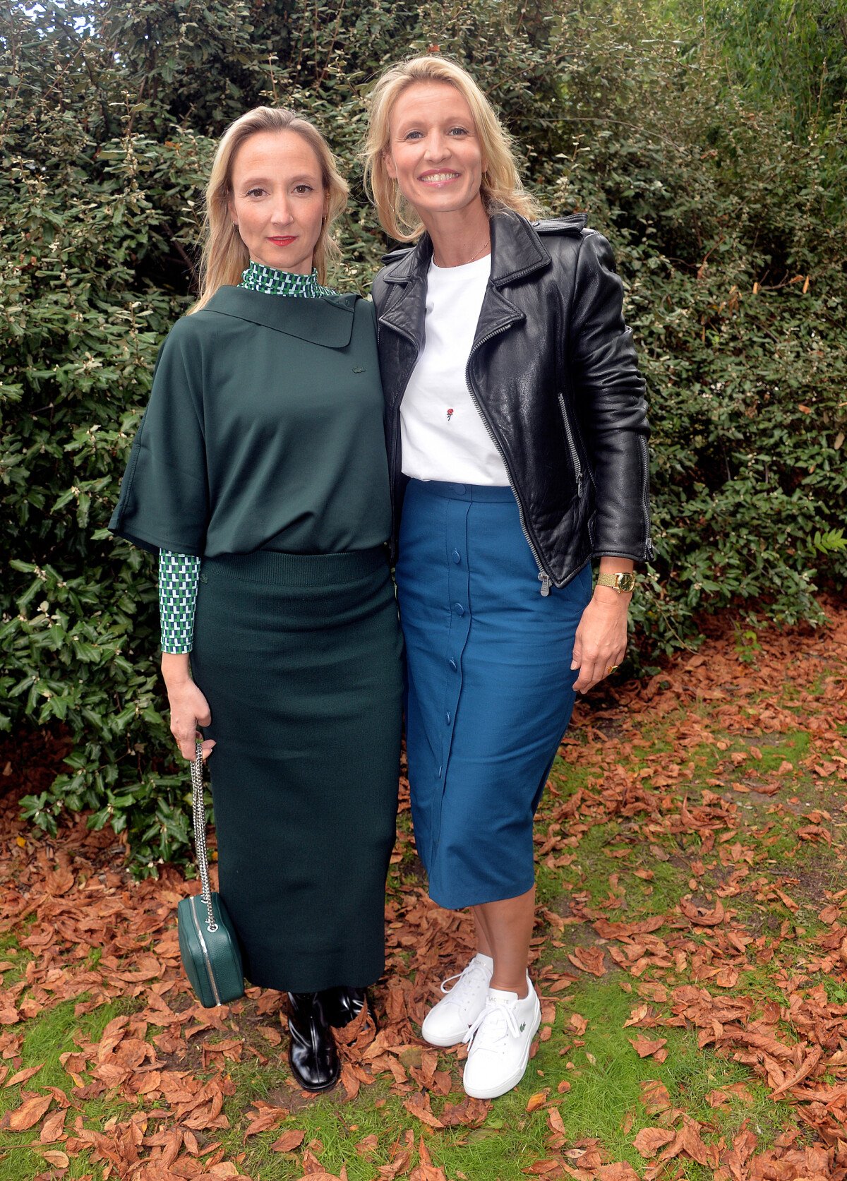 Photo : Audrey Lamy et sa soeur Alexandra Lamy - People au défilé Lacoste  Collection Prêt-à-Porter Printemps/Eté 2020 lors de la Fashion Week de  Paris, le 1er octobre 2019. © Veeren Ramsamy-Christophe