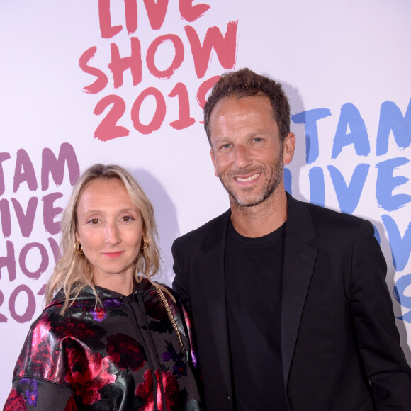 Audrey Lamy, Laurent Milchior - Photocall - Etam Live Show 2019 au Stade Roland Garros à Paris le 24 septembre 2019. © Rachid Bellak / Bestimage