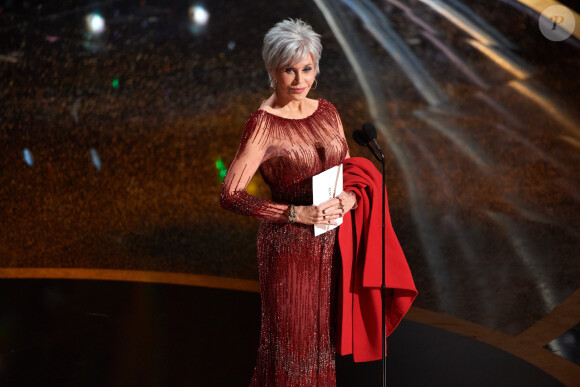 Jane Fonda lors de la 92e cérémonie des Oscars 2020 au Hollywood and Highland à Los Angeles, Californie, Etats-Unis, le 9 février 2020. © CPA/Bestimage