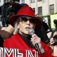 Jane Fonda - Les stars s'investissent dans la manifestation en faveur du climat "Fire Drill Fridays" à Los Angeles le 7 février 2020. © Future-Image via ZUMA Press / Bestimage