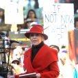 Jane Fonda - Les stars s'investissent dans la manifestation en faveur du climat "Fire Drill Fridays" à Los Angeles le 7 février 2020. © Future-Image via ZUMA Press / Bestimage