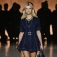 Pixie Geldof défile pour Tommy Hilfiger (collection Tommy x Lewis, en collaboration avec Lewis Hamilton) lors de la Fashion Week de Londres. Le 16 février 2020.